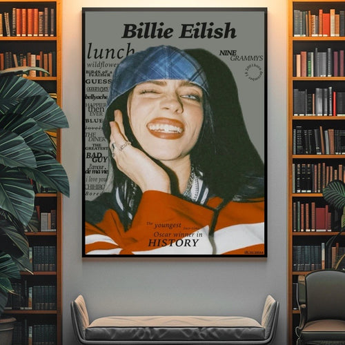 Billie Eilish Vogue Inspired Fashion album cover poster print wall art decor