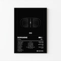 Lil Tecca Dopamine Tracklist Poster | Unframed Bedroom Wall Art