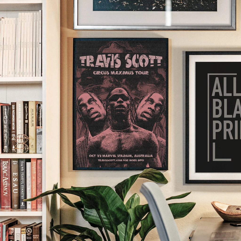 Travis Scott Circus Maximus Tour Wall Art Print album cover poster print wall art decor