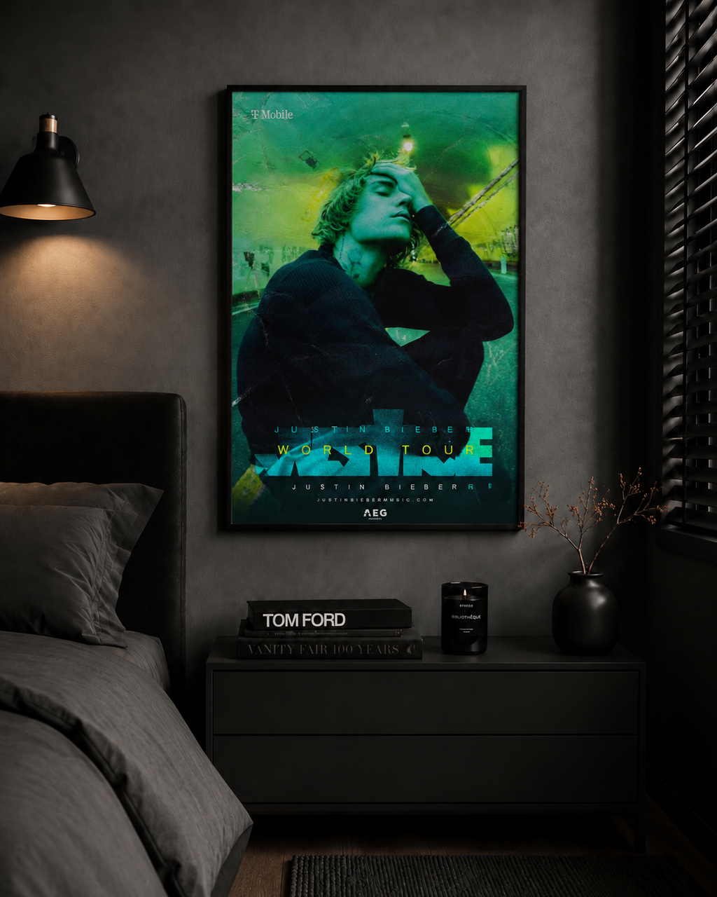 Justin Bieber Justice World Tour  | Waterproof Non-Woven Fabric Music Wall Art album cover poster print wall art decor