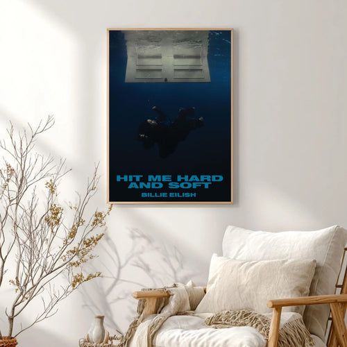 Billie Eilish Soft Green Vintage Aesthetic album cover poster print wall art decor