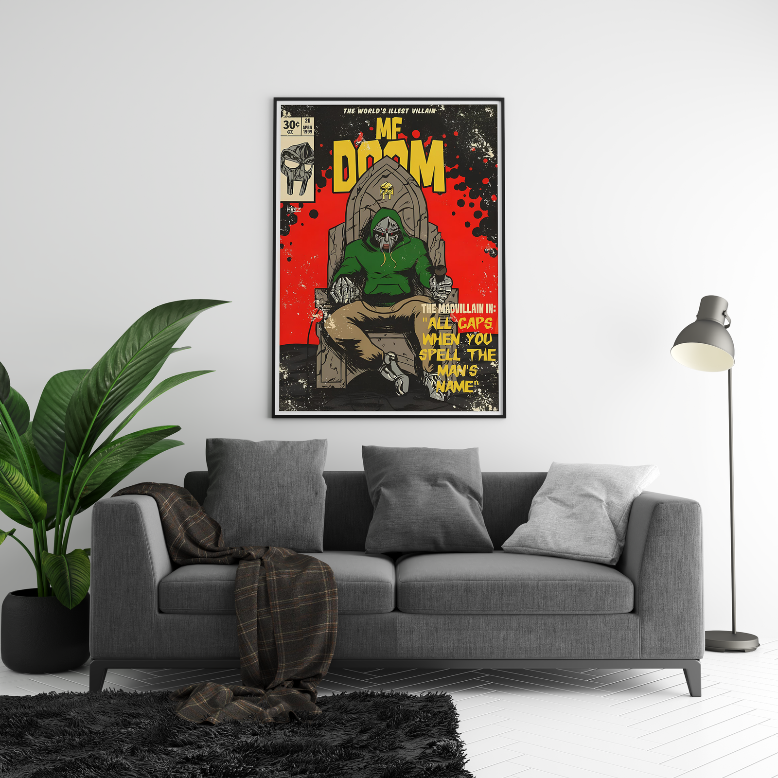MF DOOM Mf Doom Comic album cover poster print wall art decor