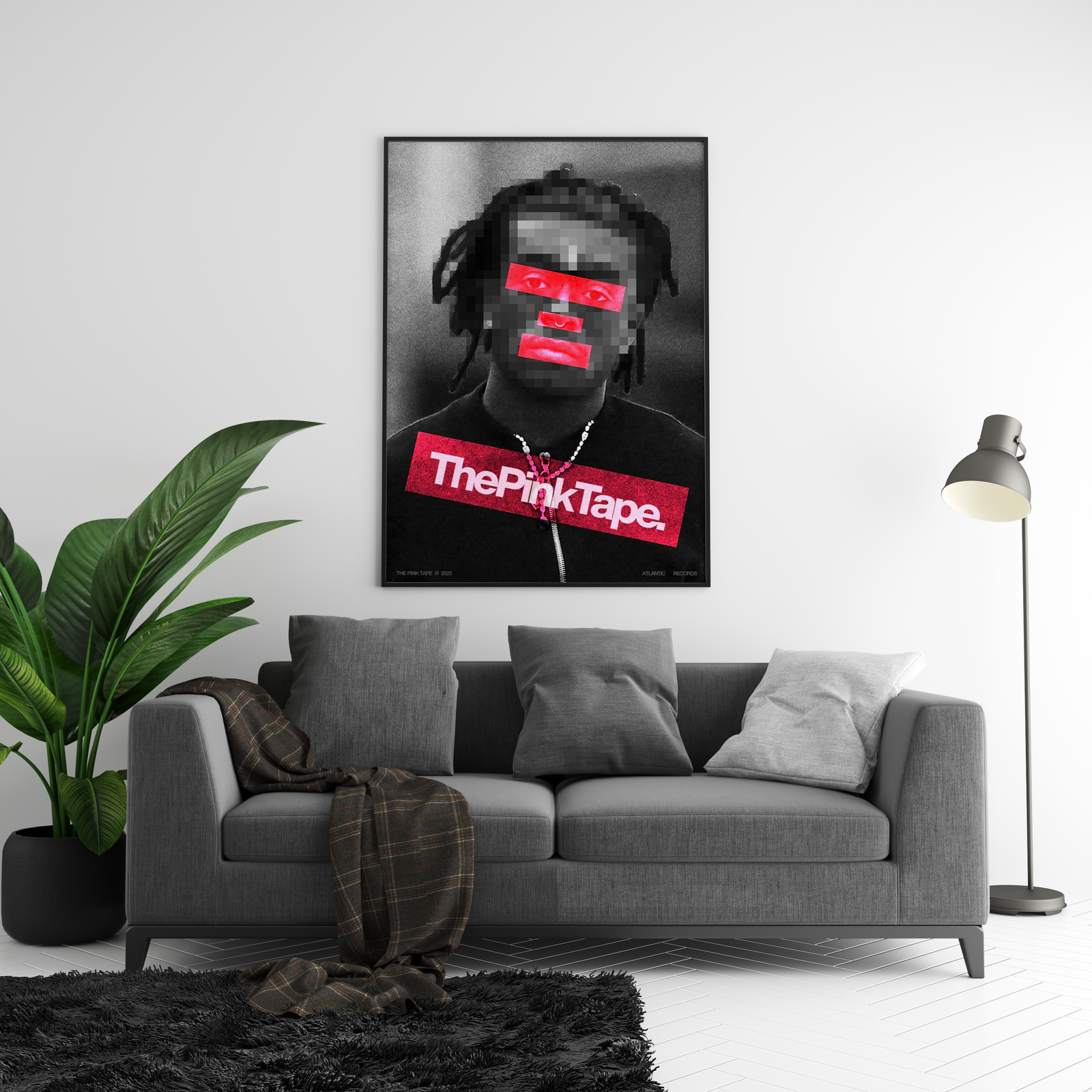 Lil Uzi Vert Red Pink Tapes album cover poster print wall art decor
