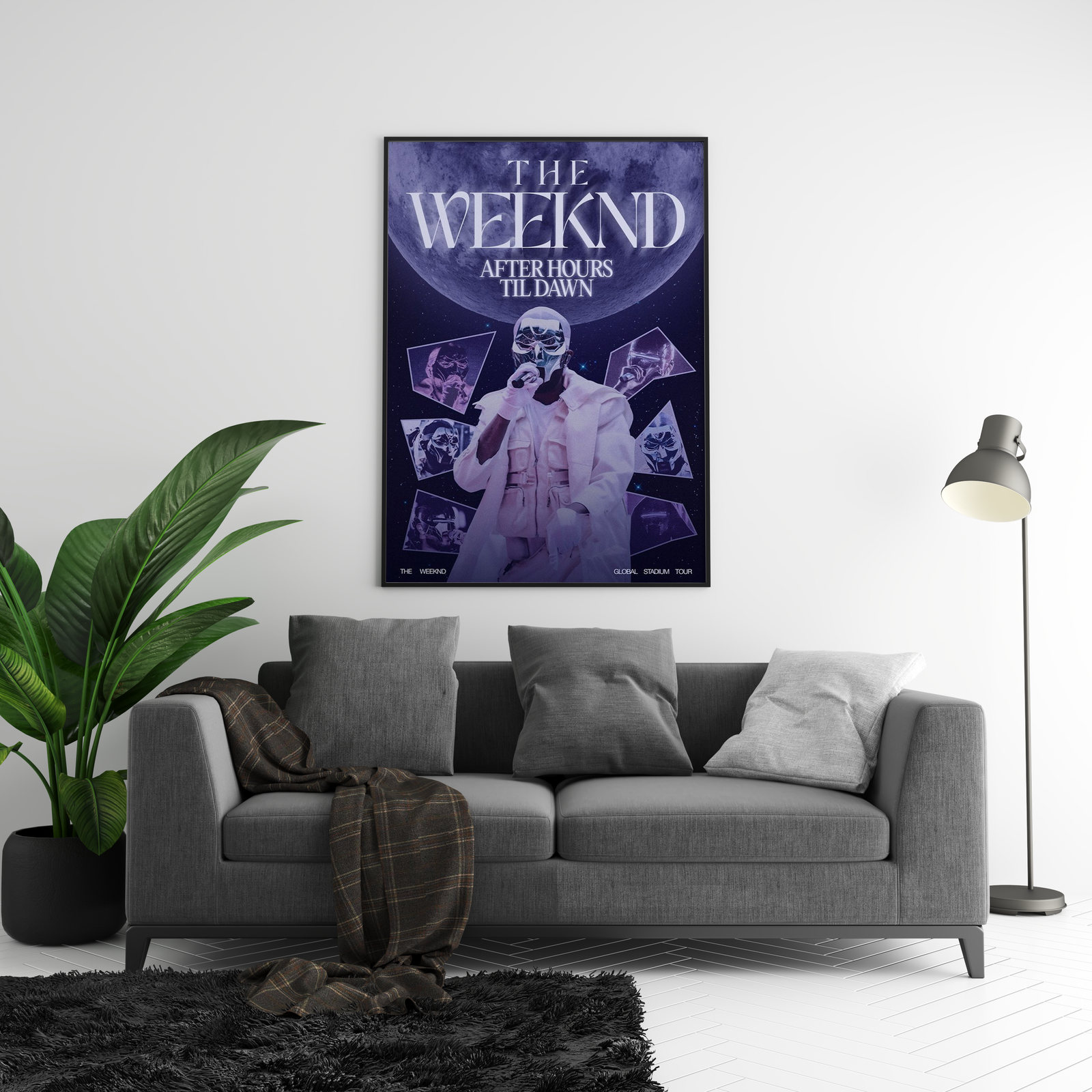 The Weeknd After Hours Til Dawn Moon  | Unframed Bedroom album cover poster print wall art decor