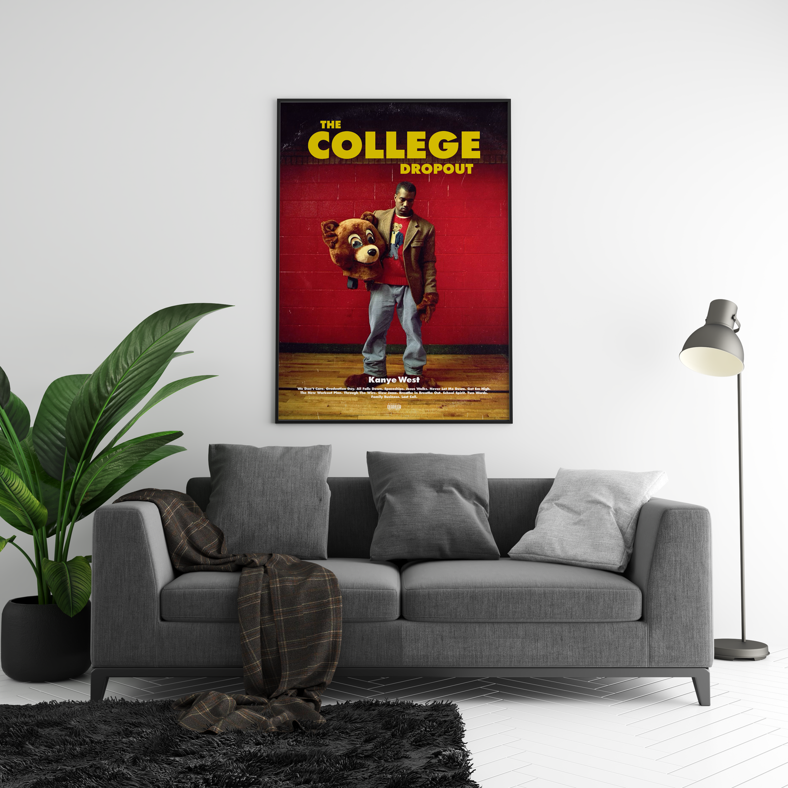 Kanye West The College Dropout   | Unframed Bedroom album cover poster print wall art decor