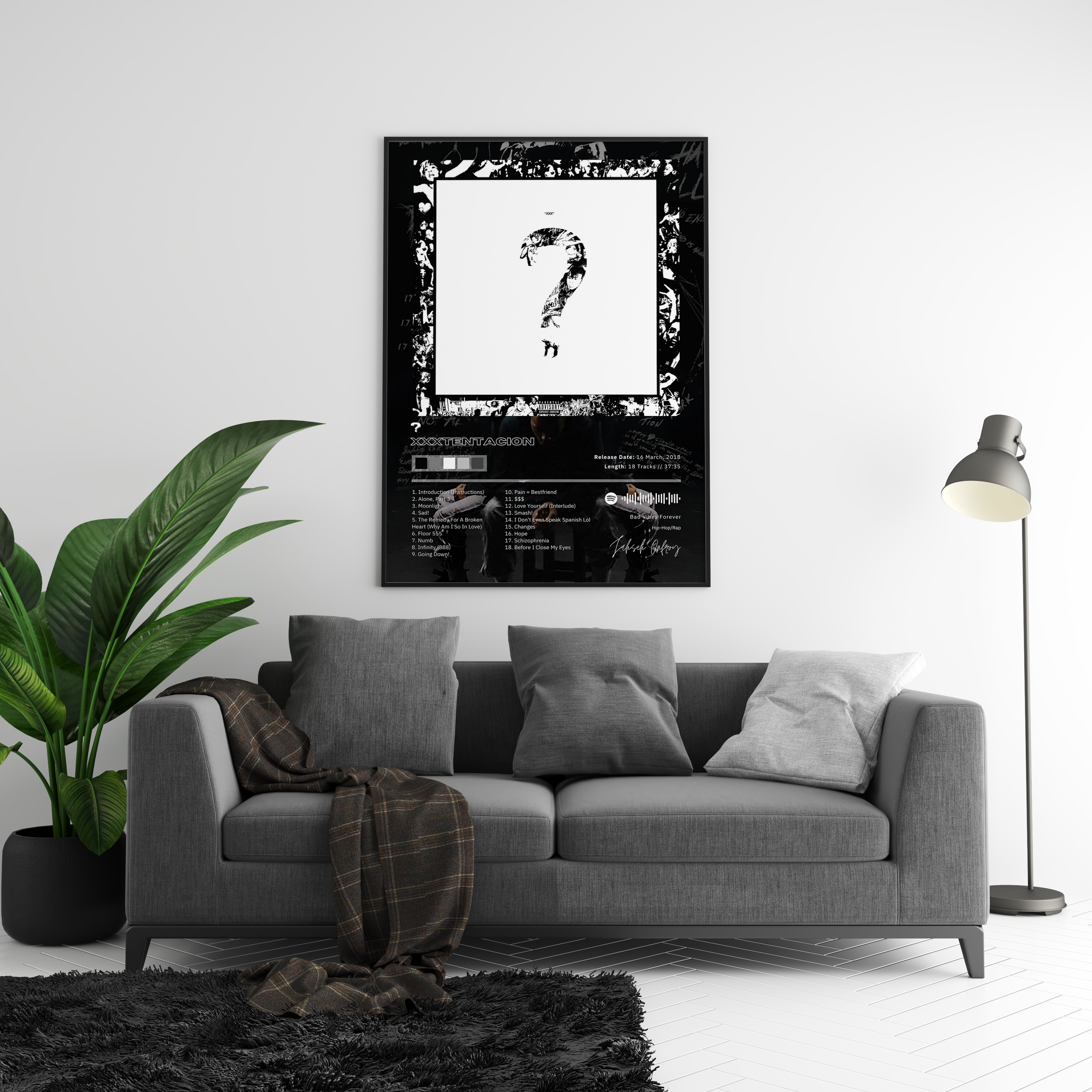 XXXTENTACION ? Album poster wall art print room decor