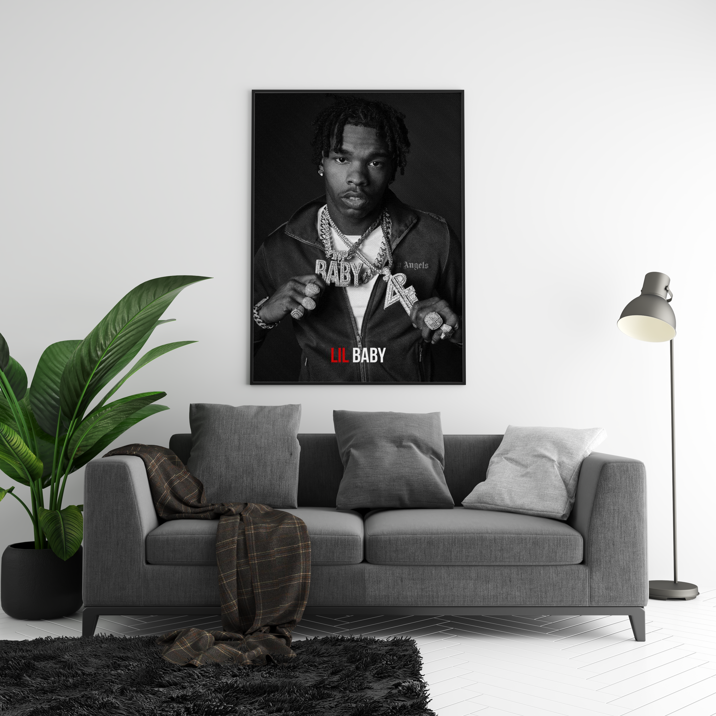 Lil Baby Focus poster wall art print room decor