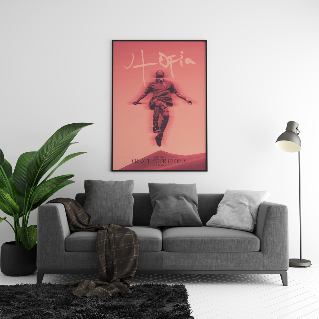 Travis Scott Utopia  | Unframed Bedroom Wall Art album cover poster print wall art decor
