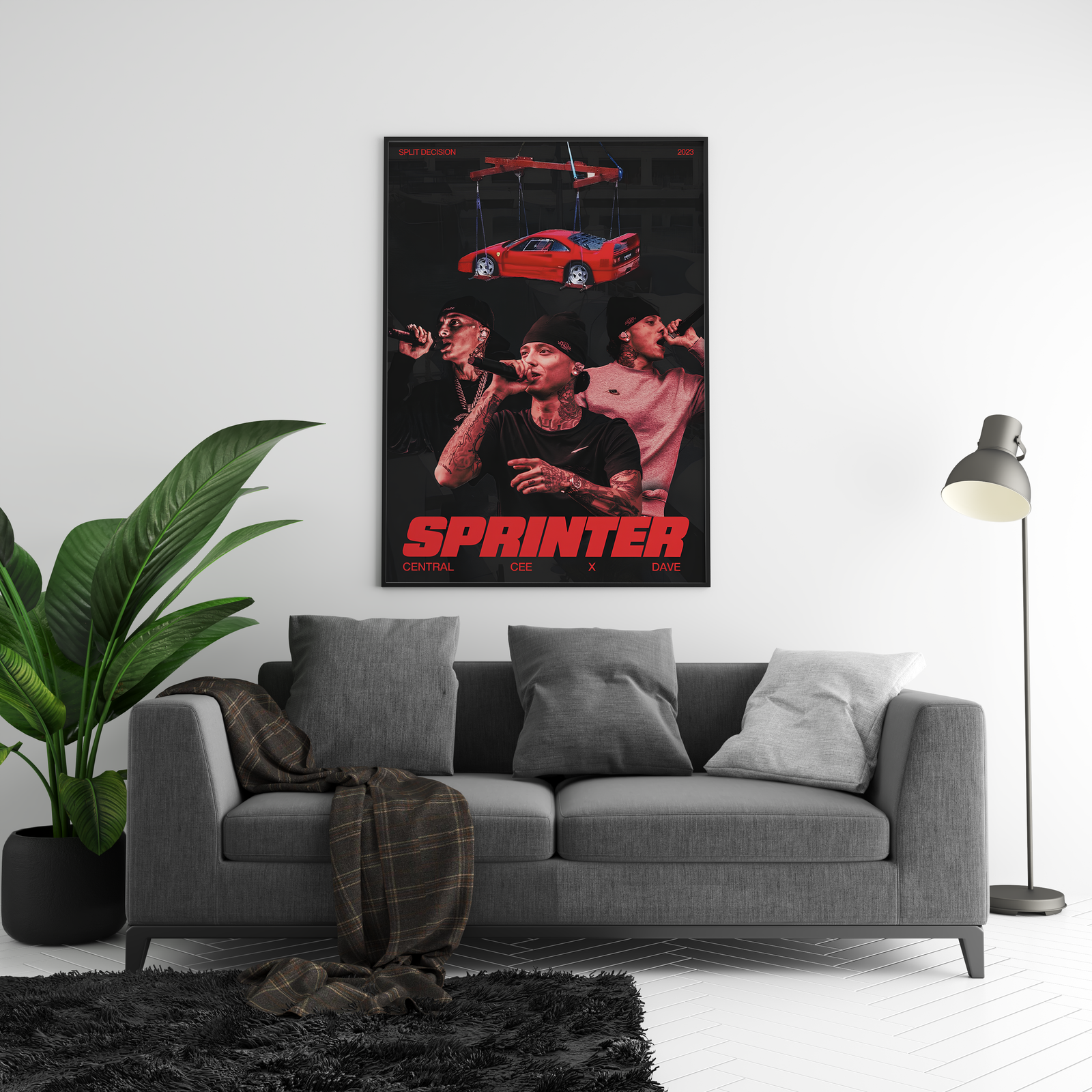 Central Cee - Sprinter Red album cover poster print wall art decor