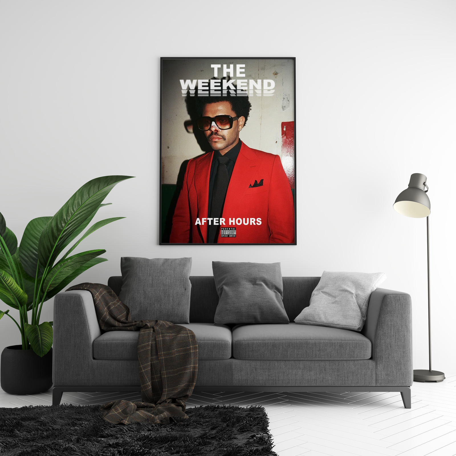 The Weeknd After Hours Red Suit  | Unframed Bedroom album cover poster print wall art decor