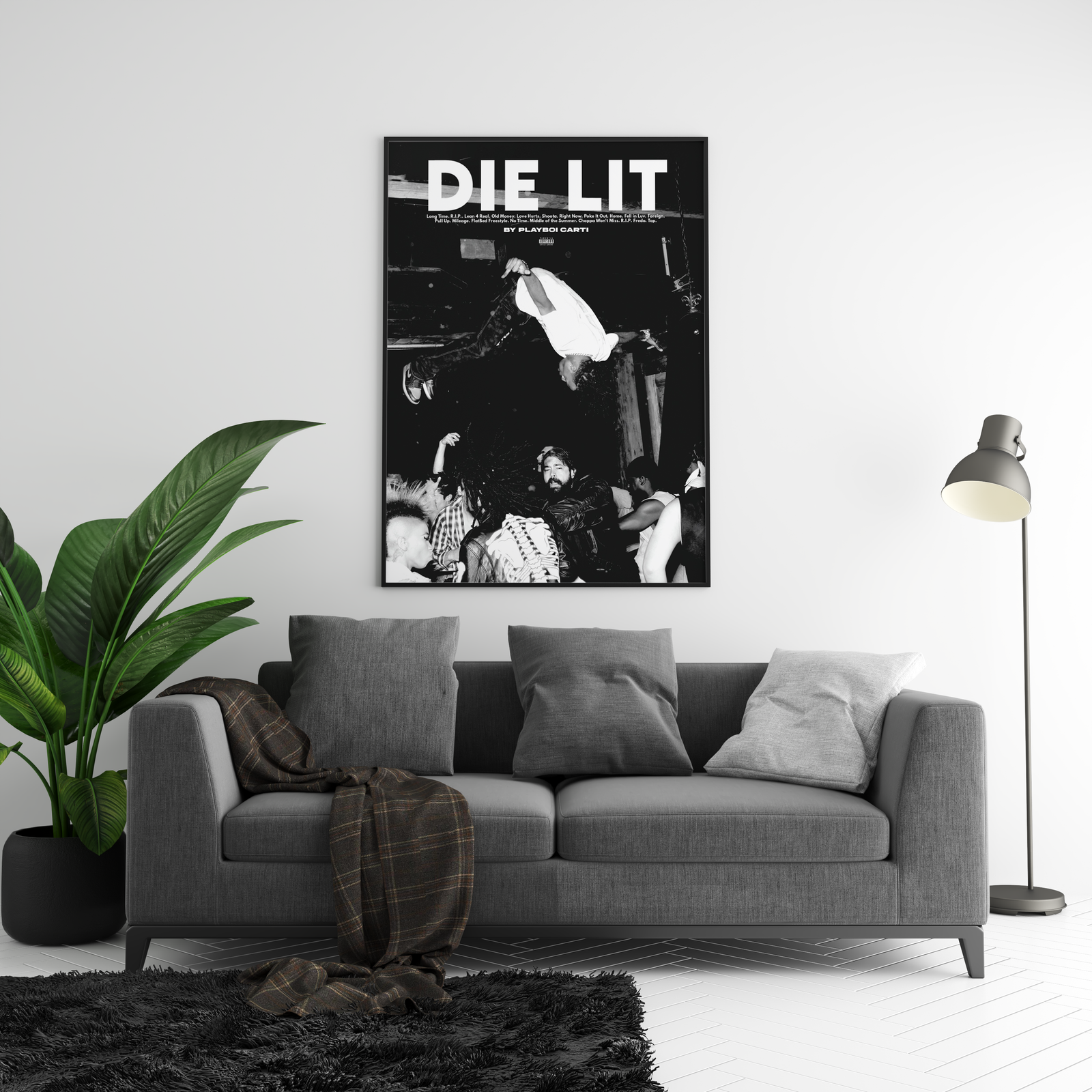 21 Savage Playboi Carti Die Lit album cover poster print wall art decor