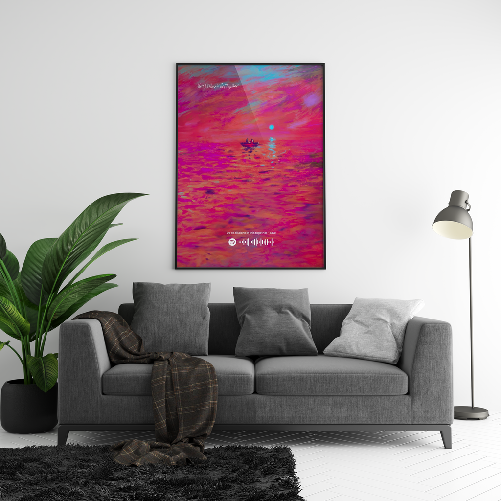 Dave Were All Alone In This Together Spotify album cover poster print wall art decor