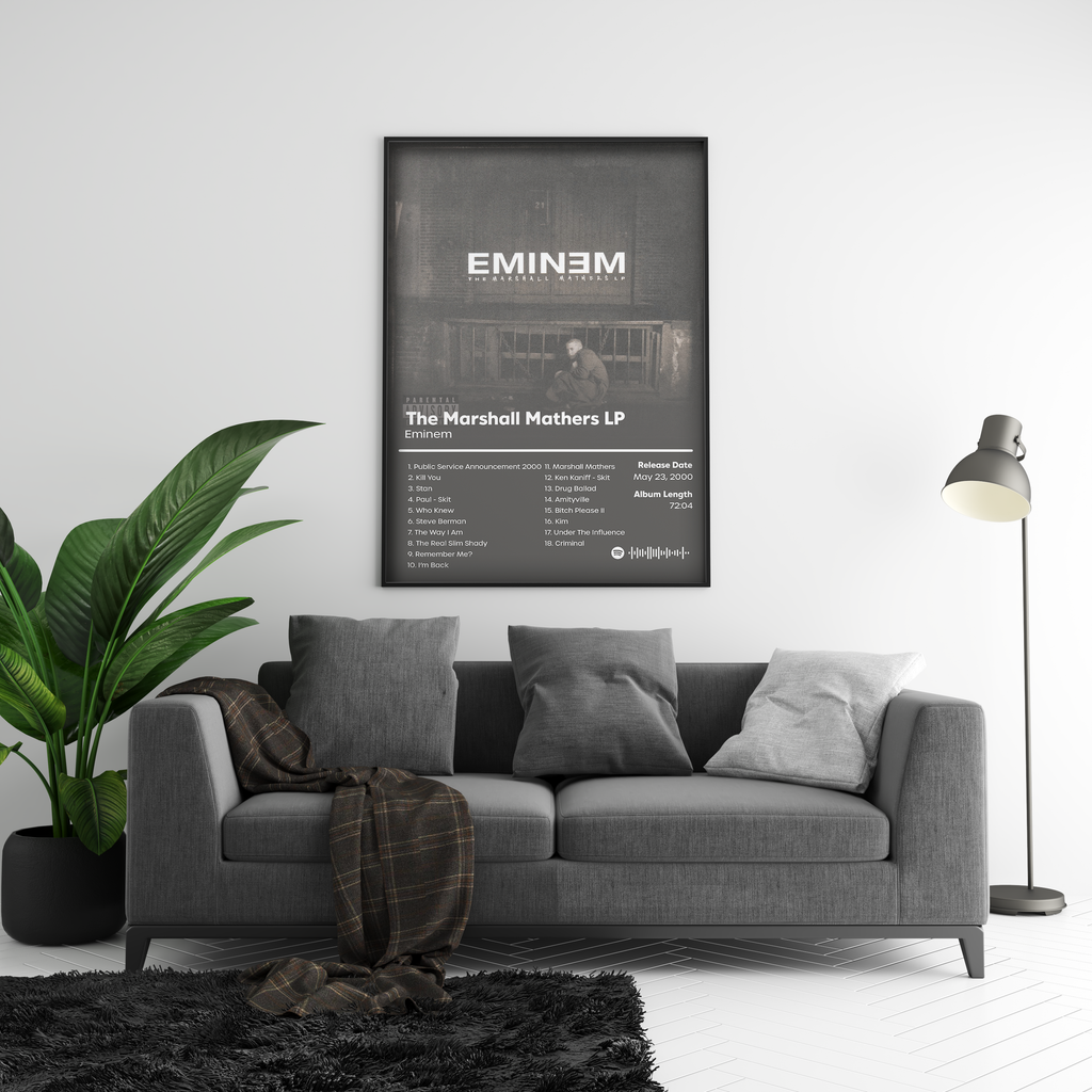 Eminem The Marshall Mathers LP album cover poster print wall art decor