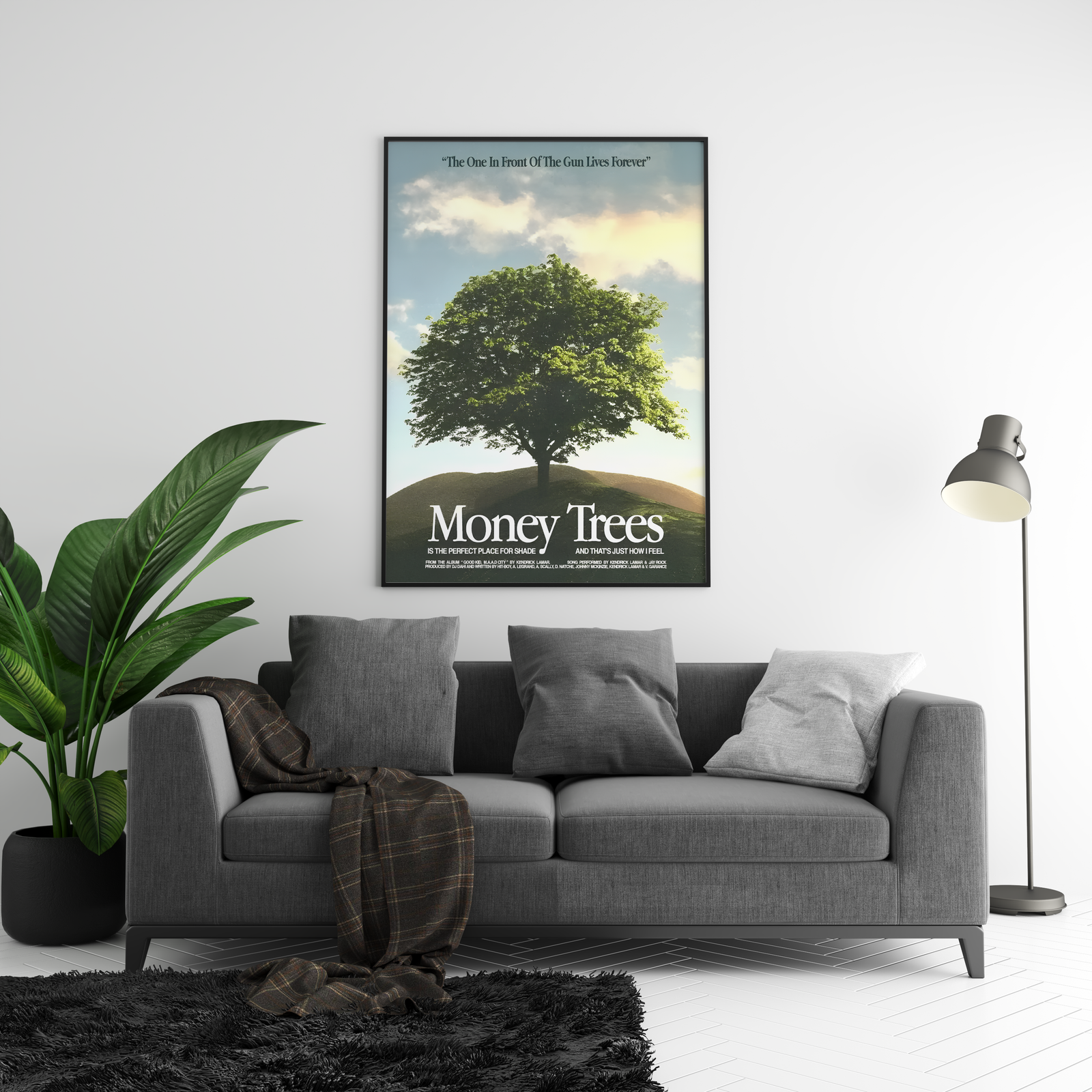Kendrick Lamar Money Trees album cover poster print wall art decor