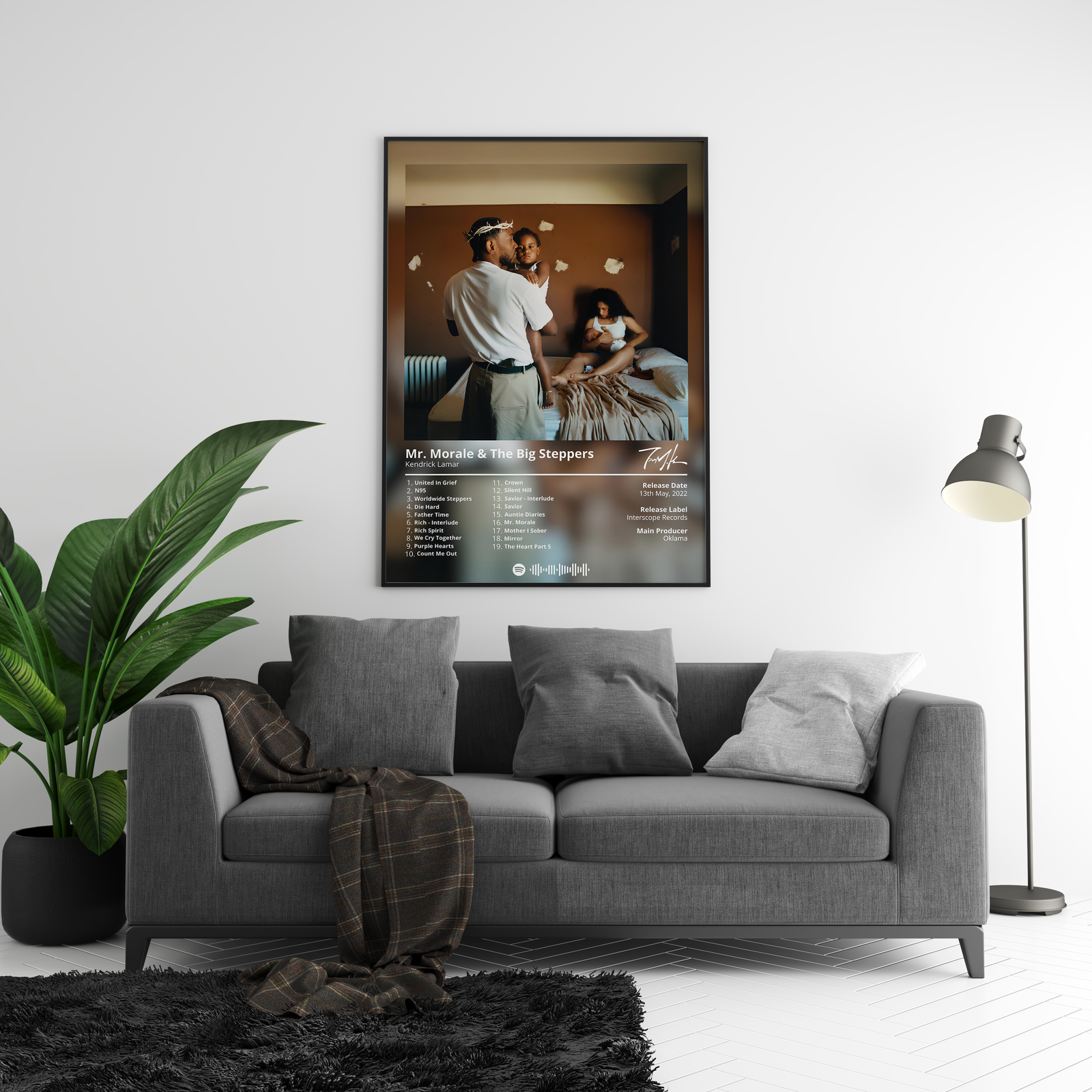 Kendrick Lamar - Mr. Morale & The Big Steppers album cover poster print wall art decor