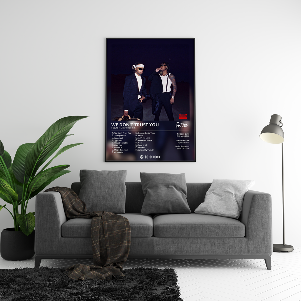Future X Metro Boomin We Dont Trust You album cover poster print wall art decor