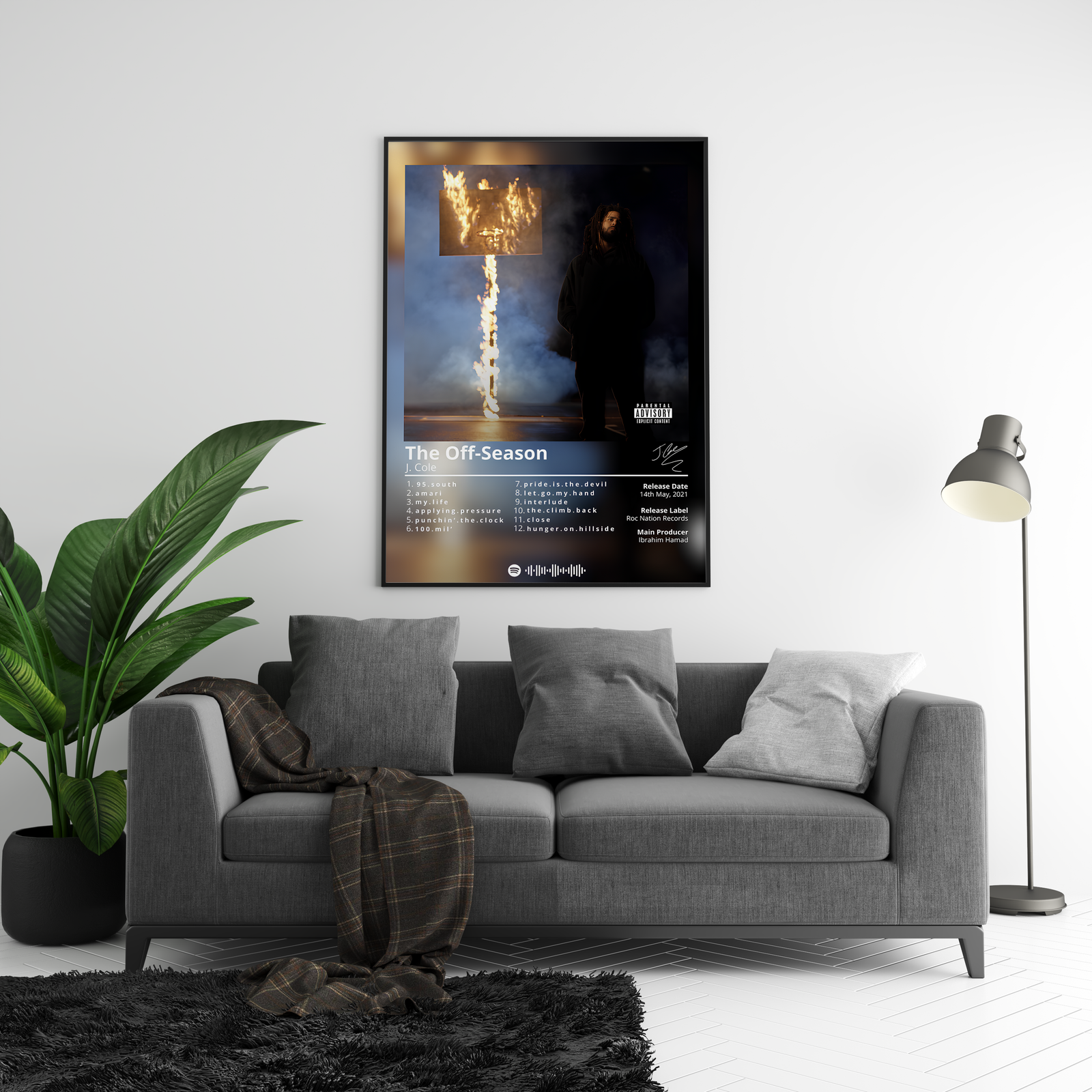 J. Cole The Off-Season album cover poster print wall art decor