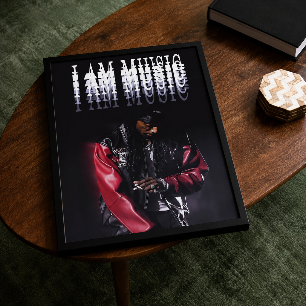 Playboi Carti I AM MUSIC Portrait  | Unframed Bedroom Wall Art album cover poster print wall art decor