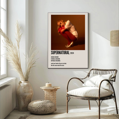 Ariana Grande Supernatural Track  | Unframed Bedroom album cover poster print wall art decor