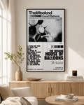 The Weeknd House of Balloons Wall Art Print - Premium Canvas Poster, Music Album Decor poster wall art print room decor