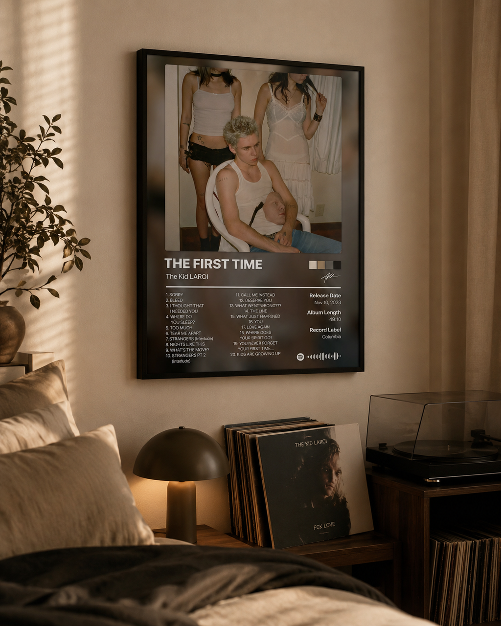 The Kid LAROI The First Time   | Unframed Bedroom Wall Art album cover poster print wall art decor