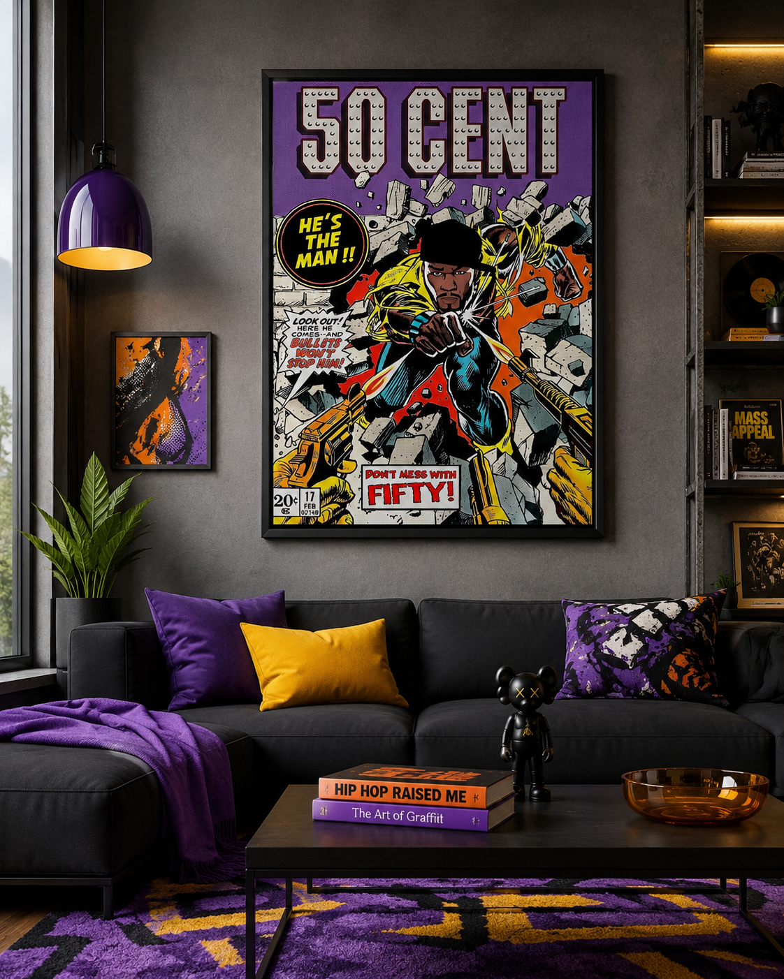 50 Cent Comic | Unframed Bedroom album cover poster print wall art decor