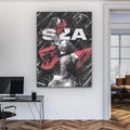 SZA Live Performance Red and Black Contrast Art Poster poster wall art print room decor