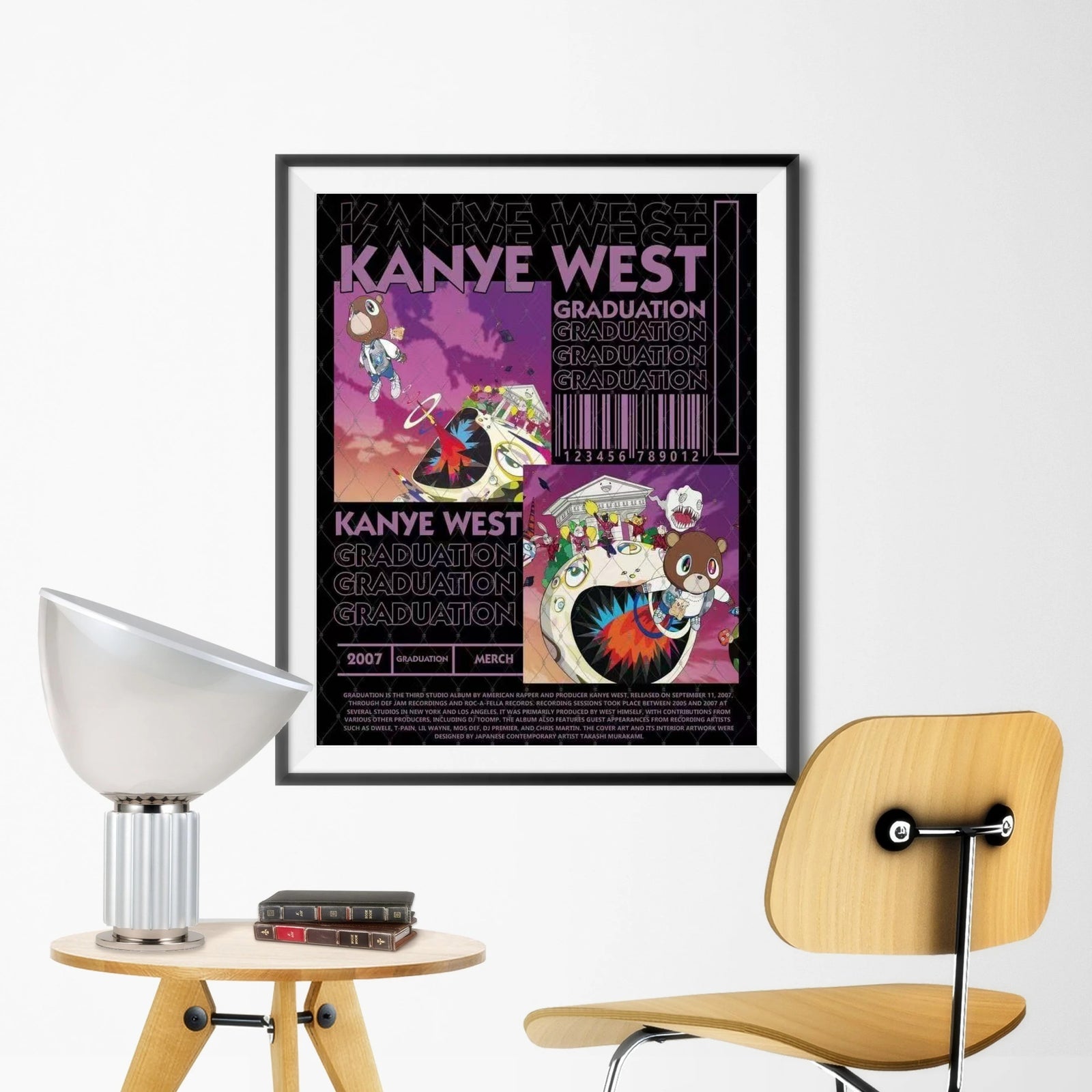 Kanye West Graduation Collage  Black Purple Edition album cover poster print wall art decor