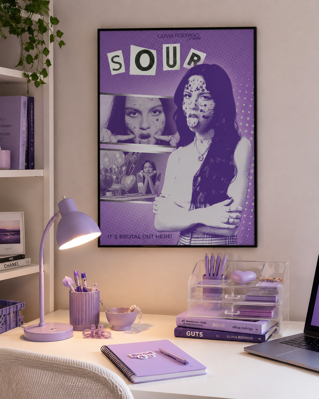 Olivia Rodrigo SOUR   | Unframed Bedroom Wall Art album cover poster print wall art decor