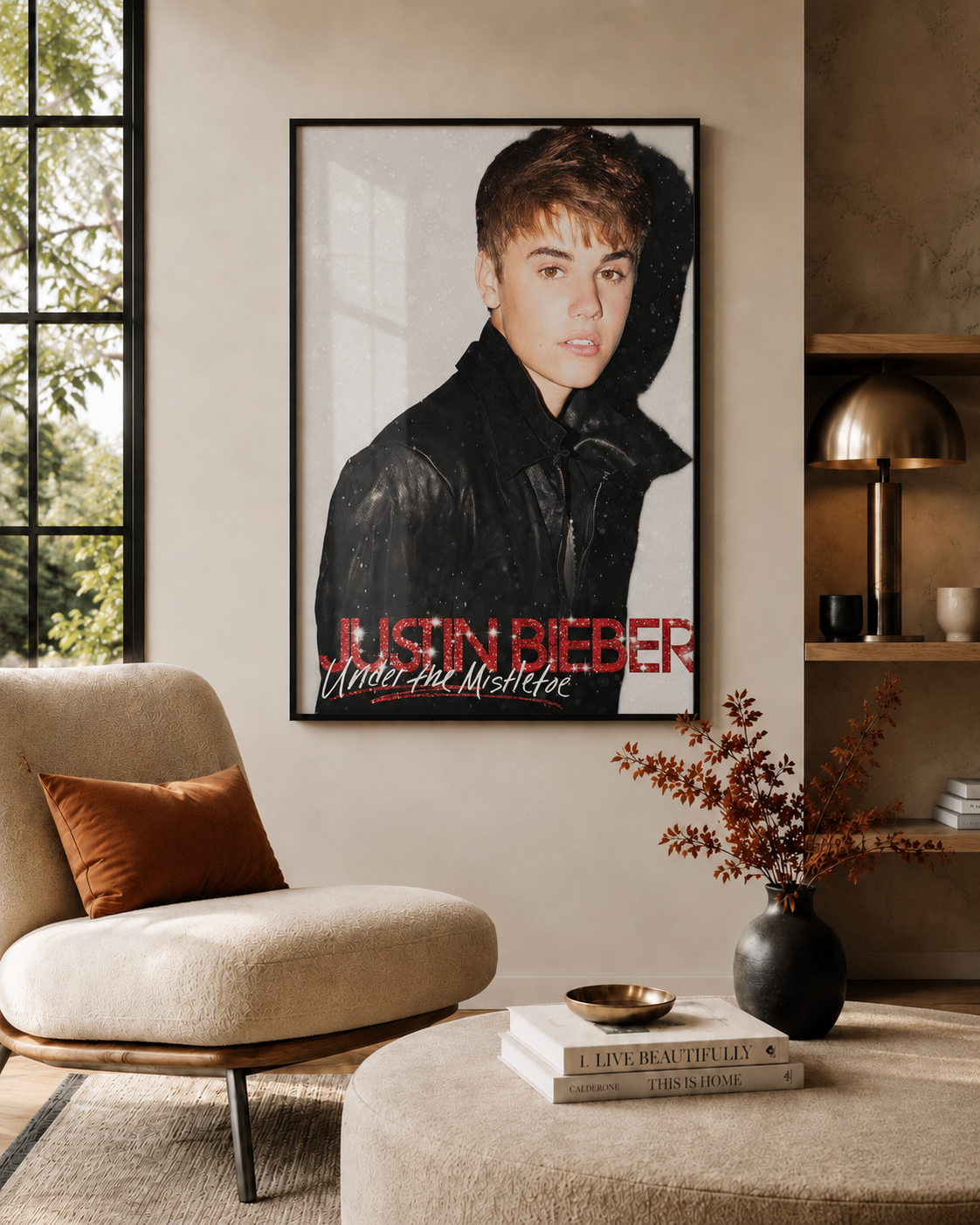 Justin Bieber Debut Era  | Waterproof Non-Woven Fabric Music album cover poster print wall art decor