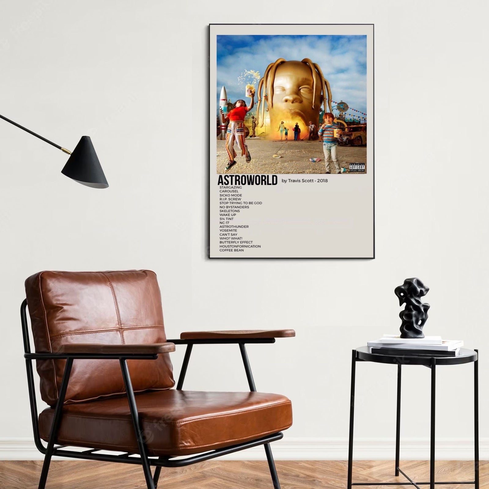 Travis Scott Astroworld Tracklist album cover poster print wall art decor