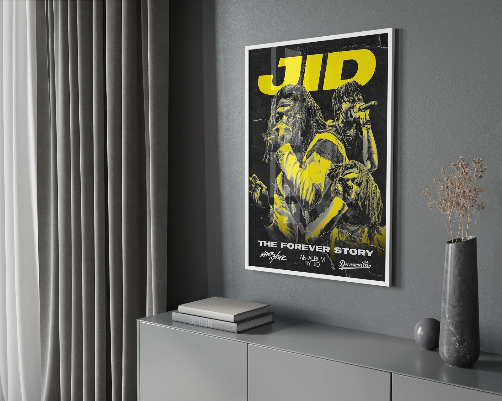JID The Forever Story Collage | Unframed Bedroom album cover poster print wall art decor
