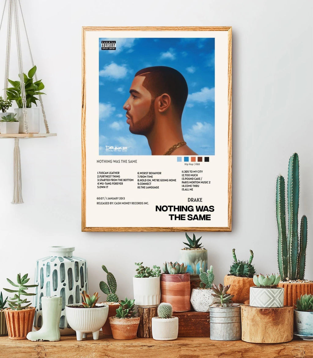 Drake Nothing Was The Same Adult Profile album cover poster print wall art decor