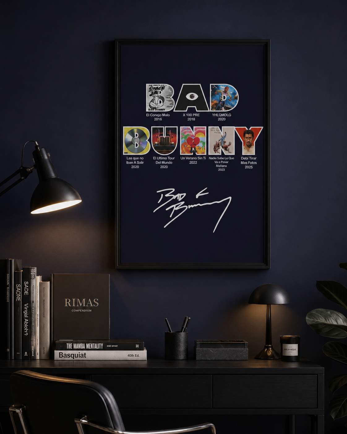 Bad Bunny Discography Collage | Unframed Bedroom album cover poster print wall art decor