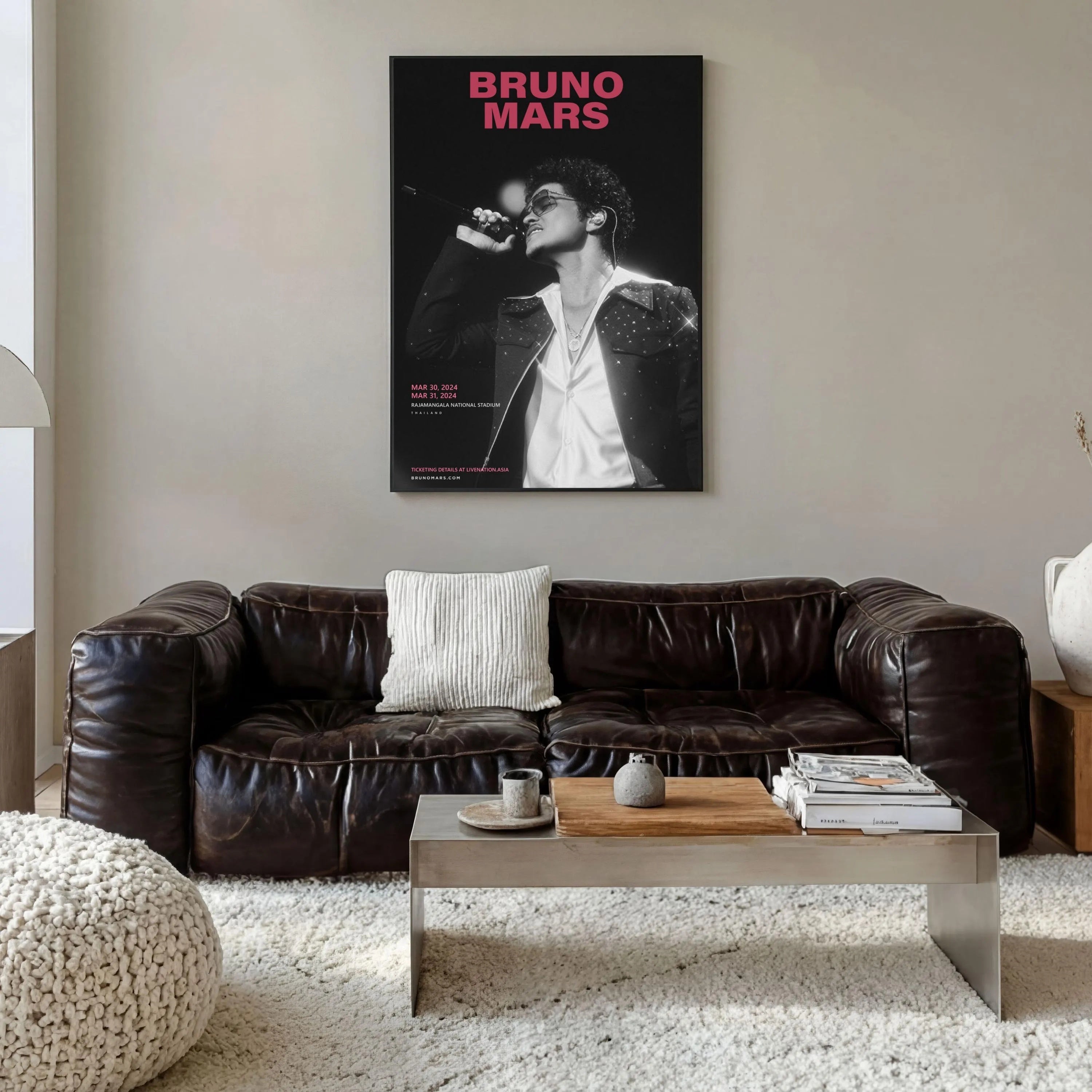 Bruno Mars Thailand Concert Poster Wall Art poster wall art print room decor