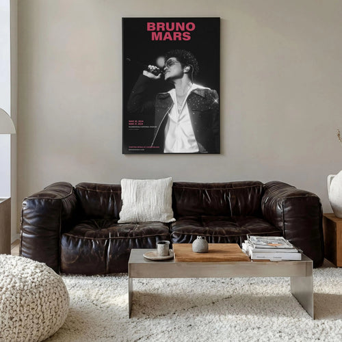 Bruno Mars Thailand Concert album cover poster print wall art decor