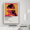 Die For You Remix Poster - Pink Gold Limited poster wall art print room decor