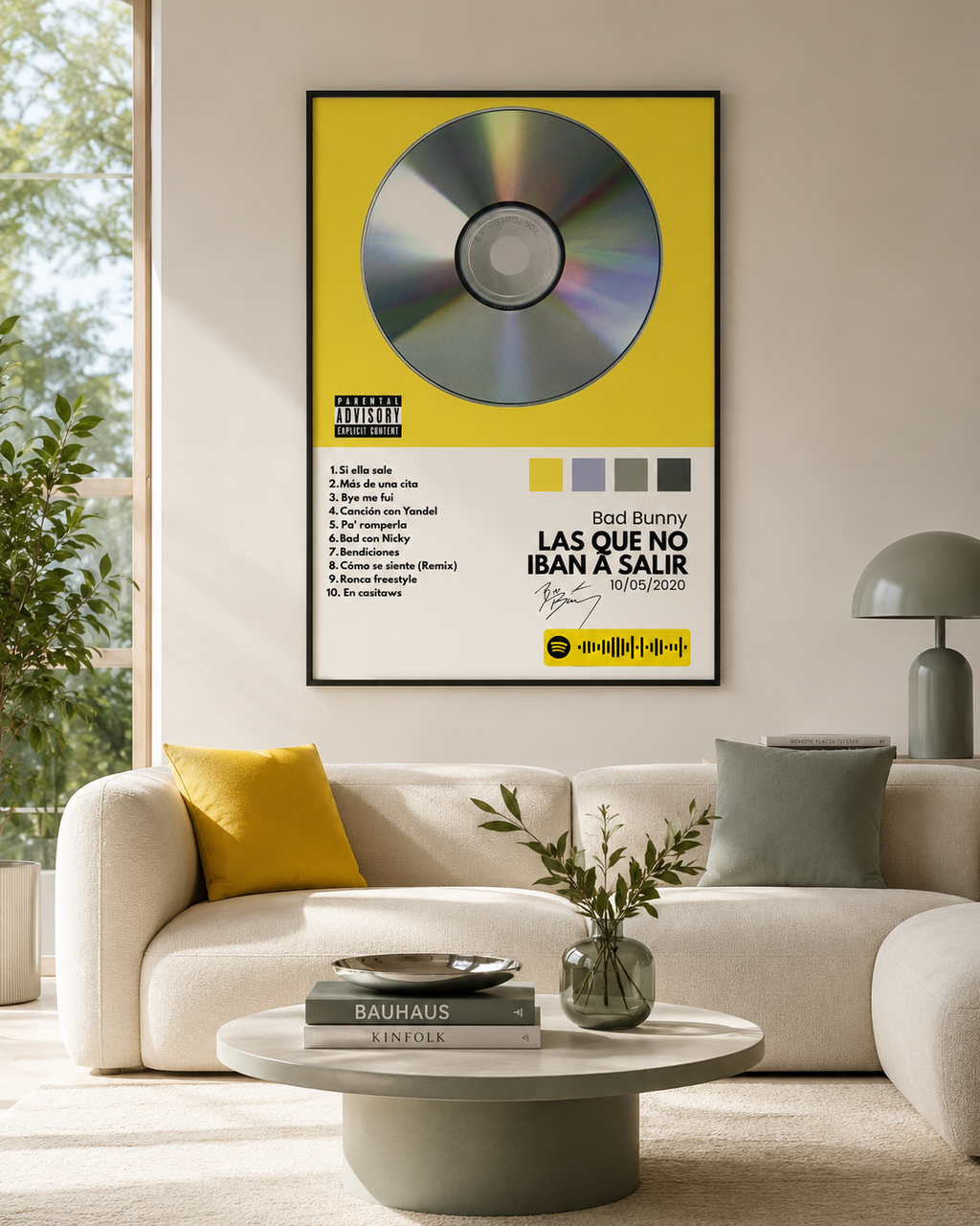 Bad Bunny Las Que No Iban a Salir   | Unframed Bedroom Wall Art album cover poster print wall art decor