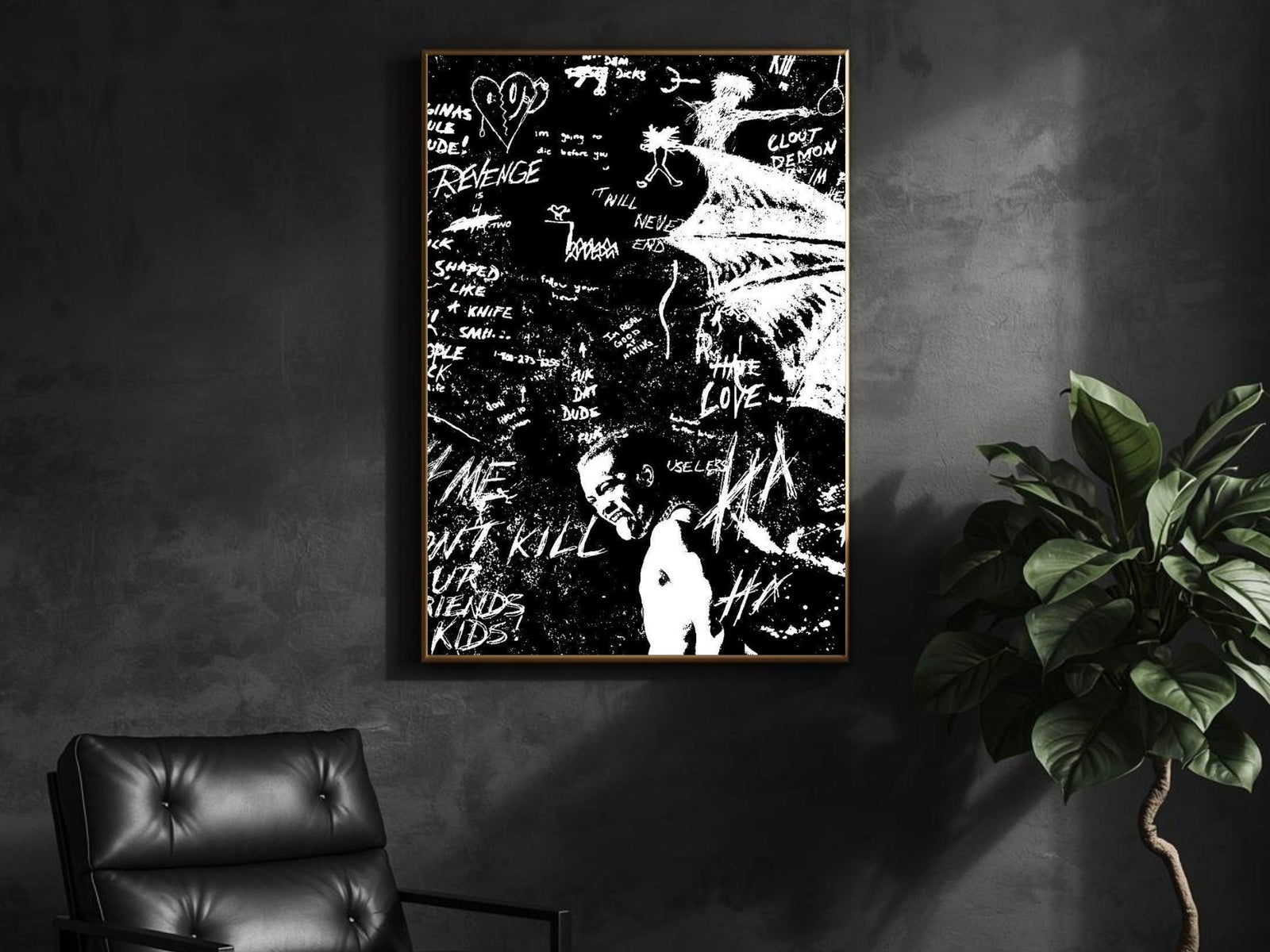 XXXTentacion XXXTENTACION Revenge Graffiti album cover poster print wall art decor