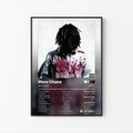 Ken Carson More Chaos Tracklist Poster | Unframed Bedroom Wall Art