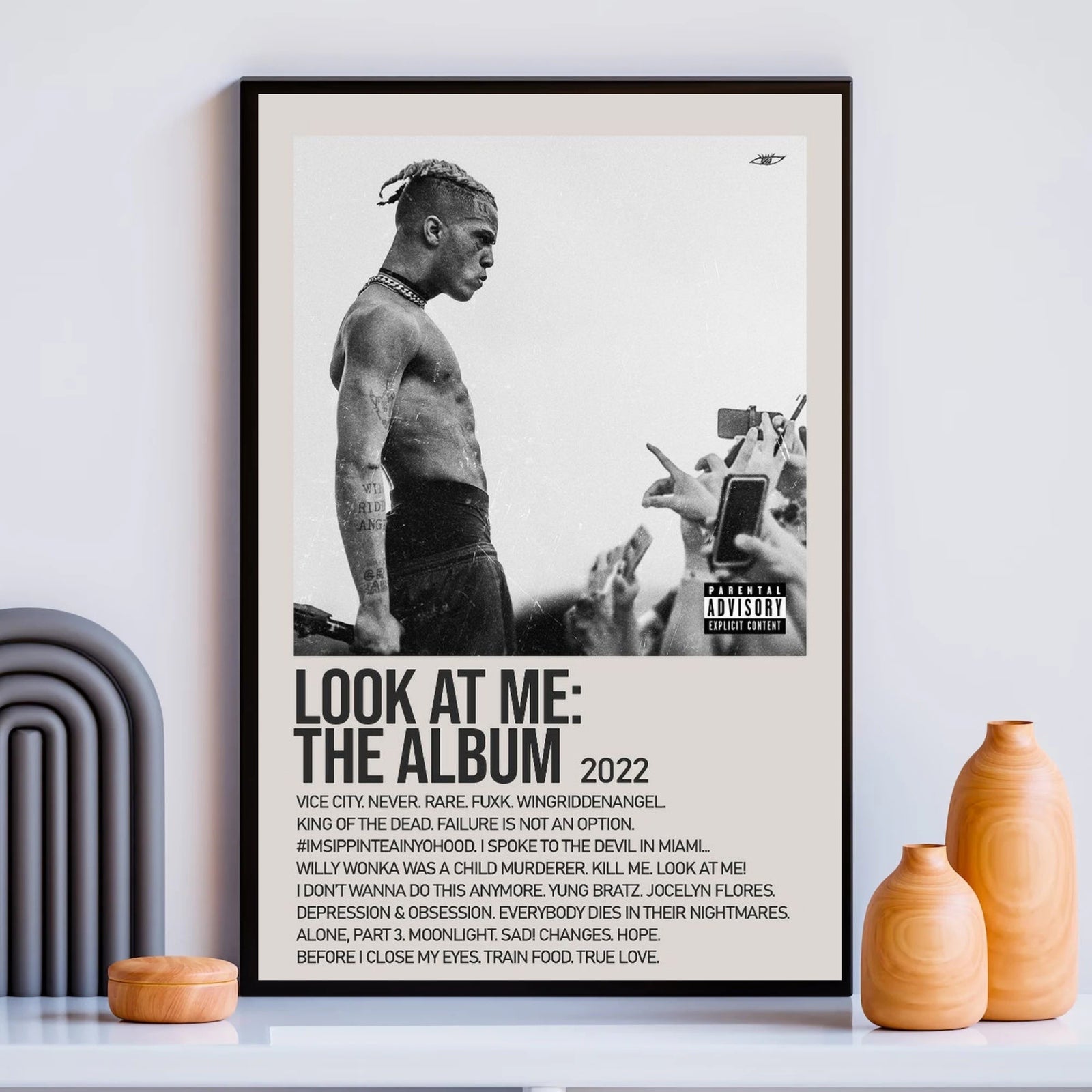 XXXTentacion XXXTENTACION Look At Me: The  Live Shot album cover poster print wall art decor