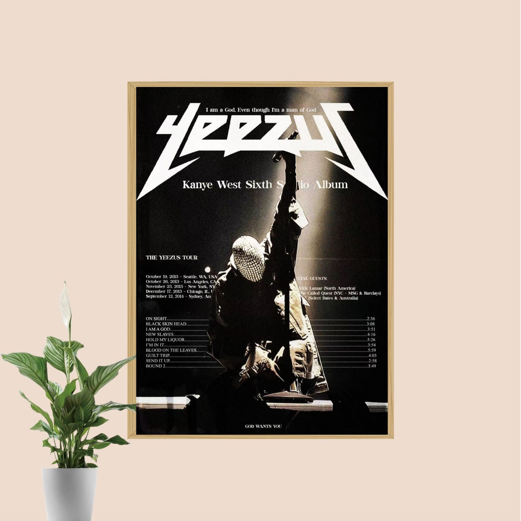 Kanye West Yeezus Tour Wall Art Print album cover poster print wall art decor