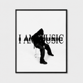 Playboi Carti I AM MUSIC Minimal Poster | Unframed Bedroom Wall Art