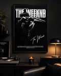 The Weeknd Signature Wall Art Print - Premium Canvas Poster, Music Fan Decor poster wall art print room decor