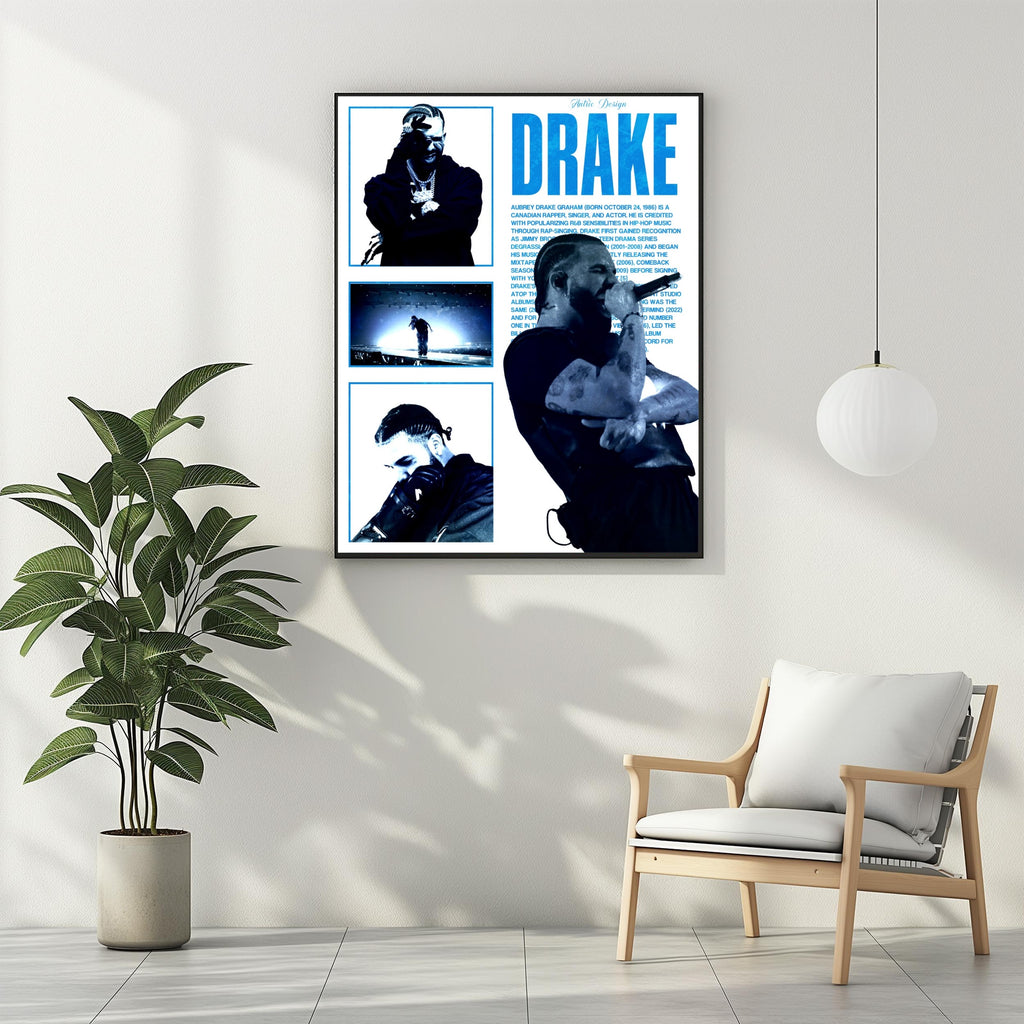 Drake Views Iconic CN Tower Toronto album cover poster print wall art decor