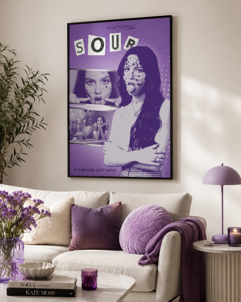 Olivia Rodrigo SOUR   | Unframed Bedroom Wall Art album cover poster print wall art decor