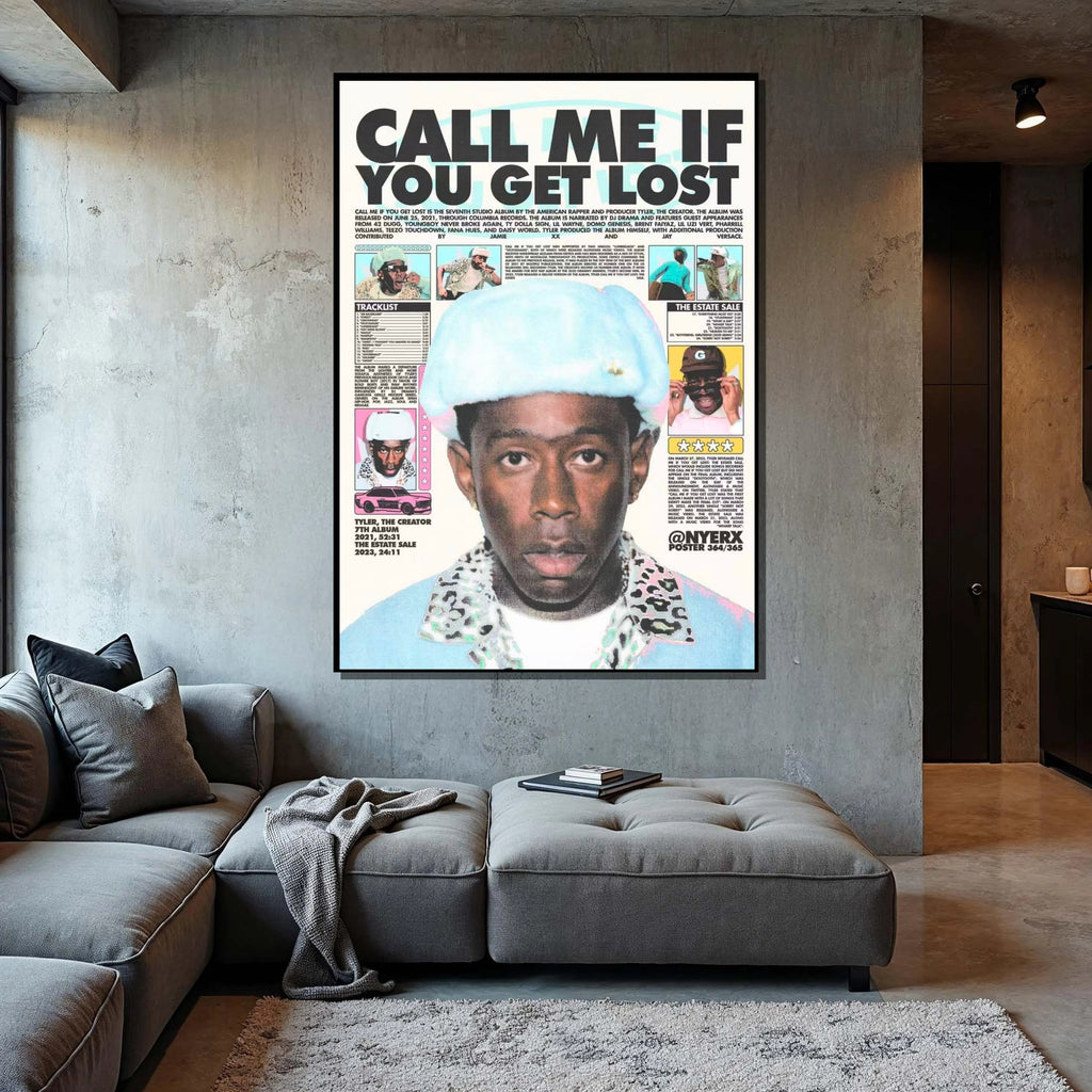 Tyler, The Creator Call Me If You Get Lost Estate Sale Collage album cover poster print wall art decor