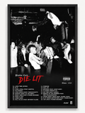 Playboi Carti Die Lit Tracklist Poster | Unframed Bedroom Wall Art