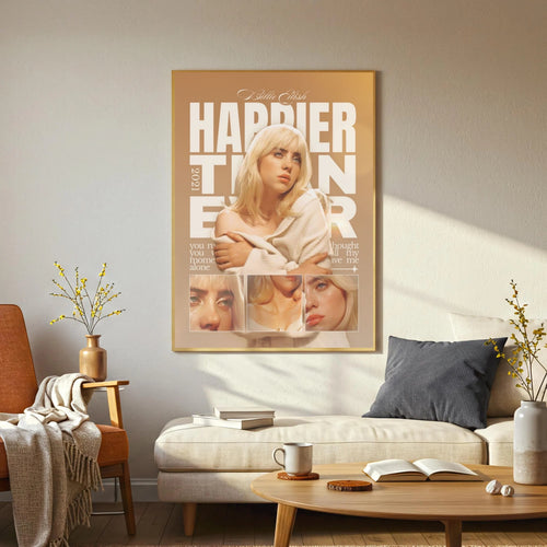 Billie Eilish When the Partys Over Art album cover poster print wall art decor