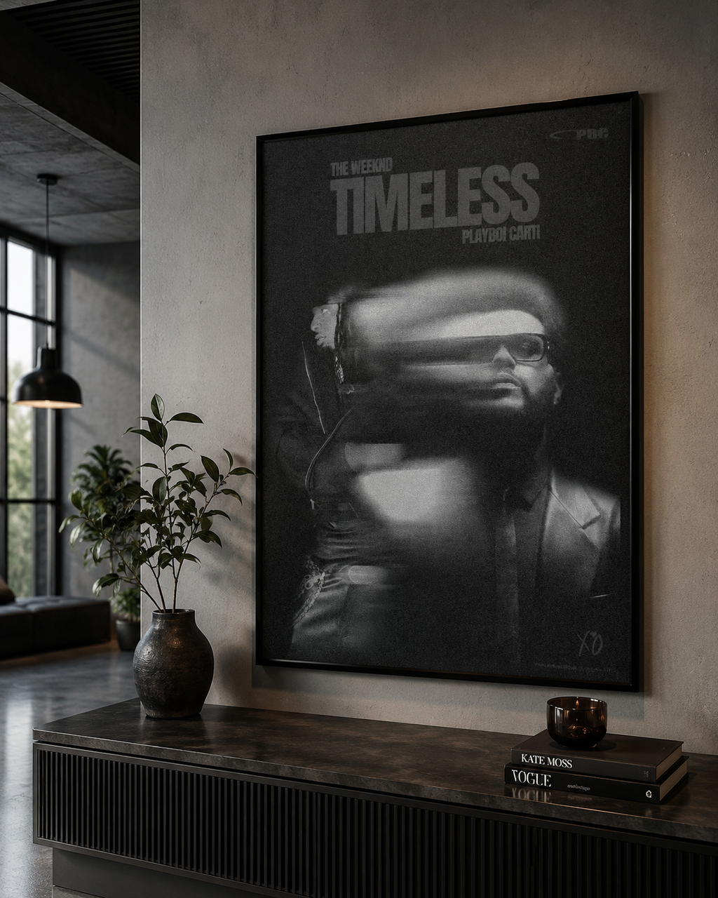 The Weeknd Tom Ford Timeless Wall Art Print - Premium Canvas , Music  Decor album cover poster print wall art decor